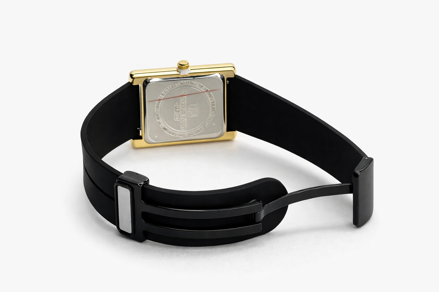 Elegant Gold Dial Rectangular Watch (OLD MONEY)