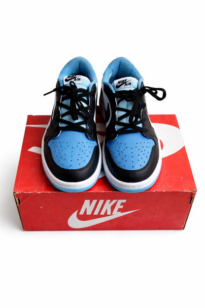 Air Low Sneakers – Black, White & Sky Blue