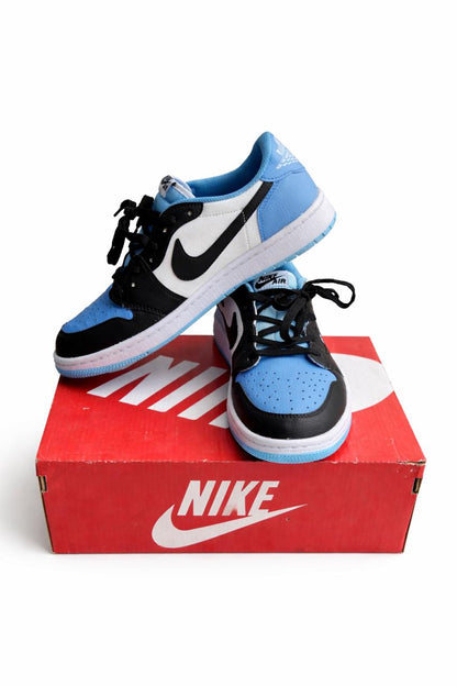 Air Low Sneakers – Black, White & Sky Blue