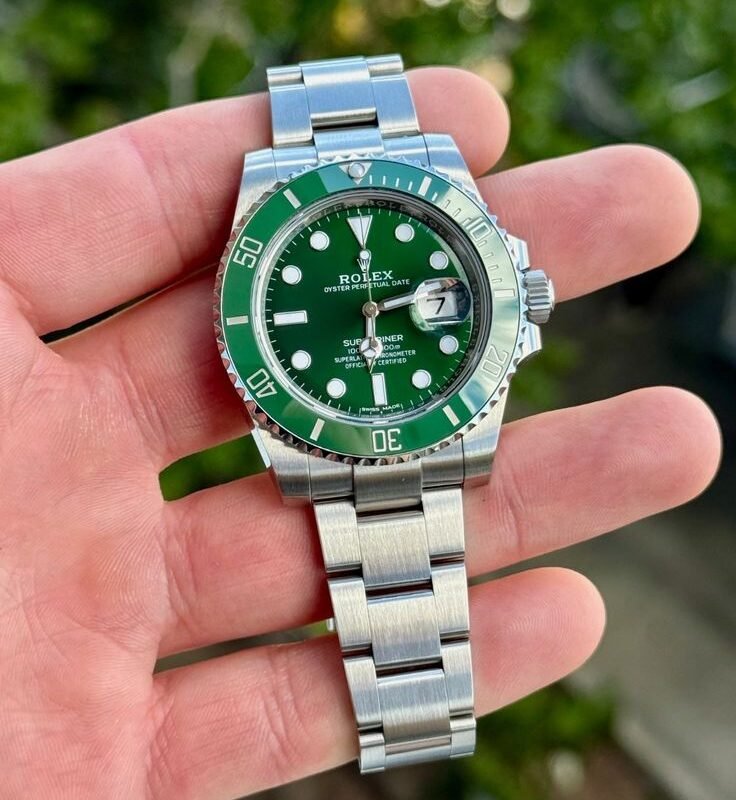 Rolex Submariner "Hulk" Green Dial Men's Luxury Watch
