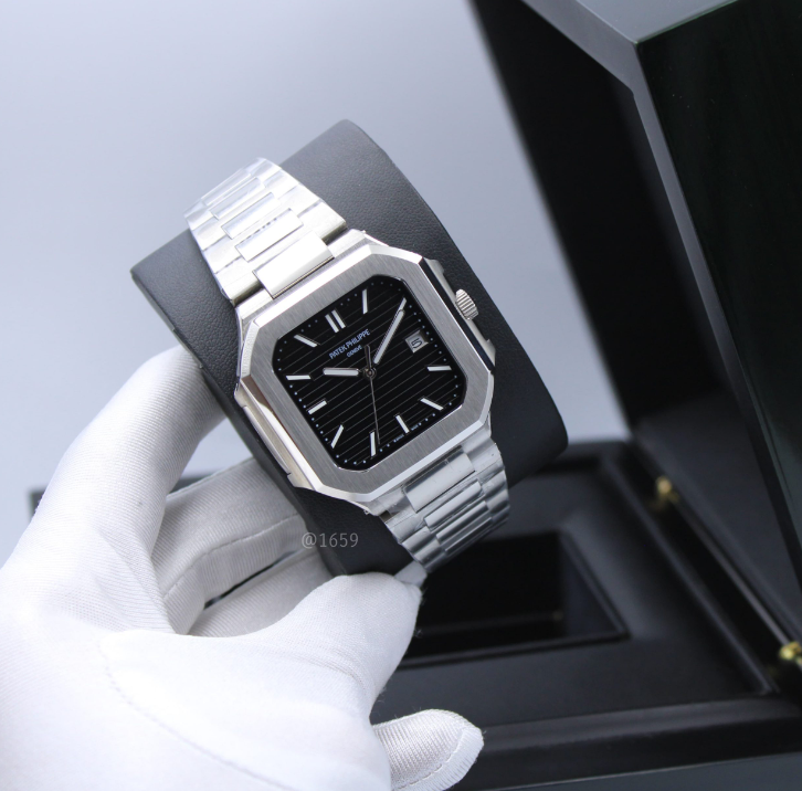 Patek Philippe Nautilus – Black & Light Blue Dial – Luxury Men’s Watch - Image 2